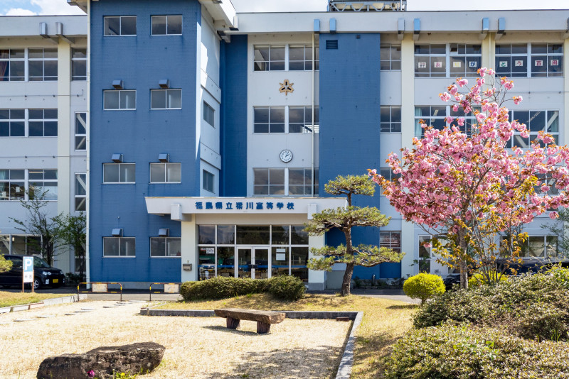 梁川高校前景